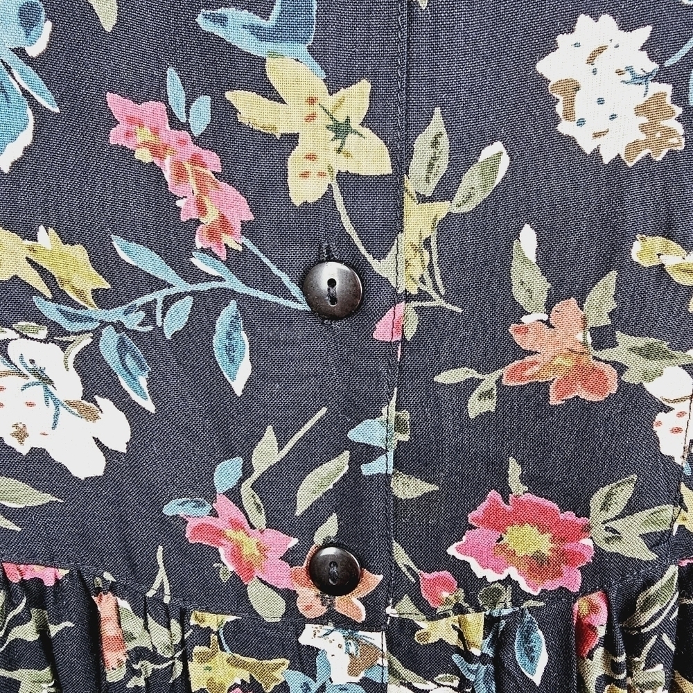 Bryn Connelly Vintage Floral Button Front Sleeveless Dress NWT - Picture 8 of 12